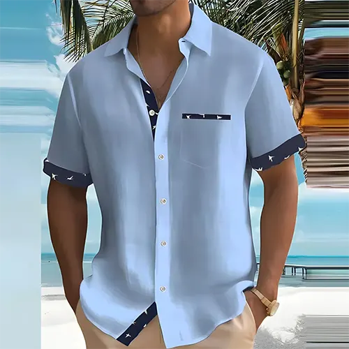 Camicia traspirante a maniche corte per l'uso quotidiano