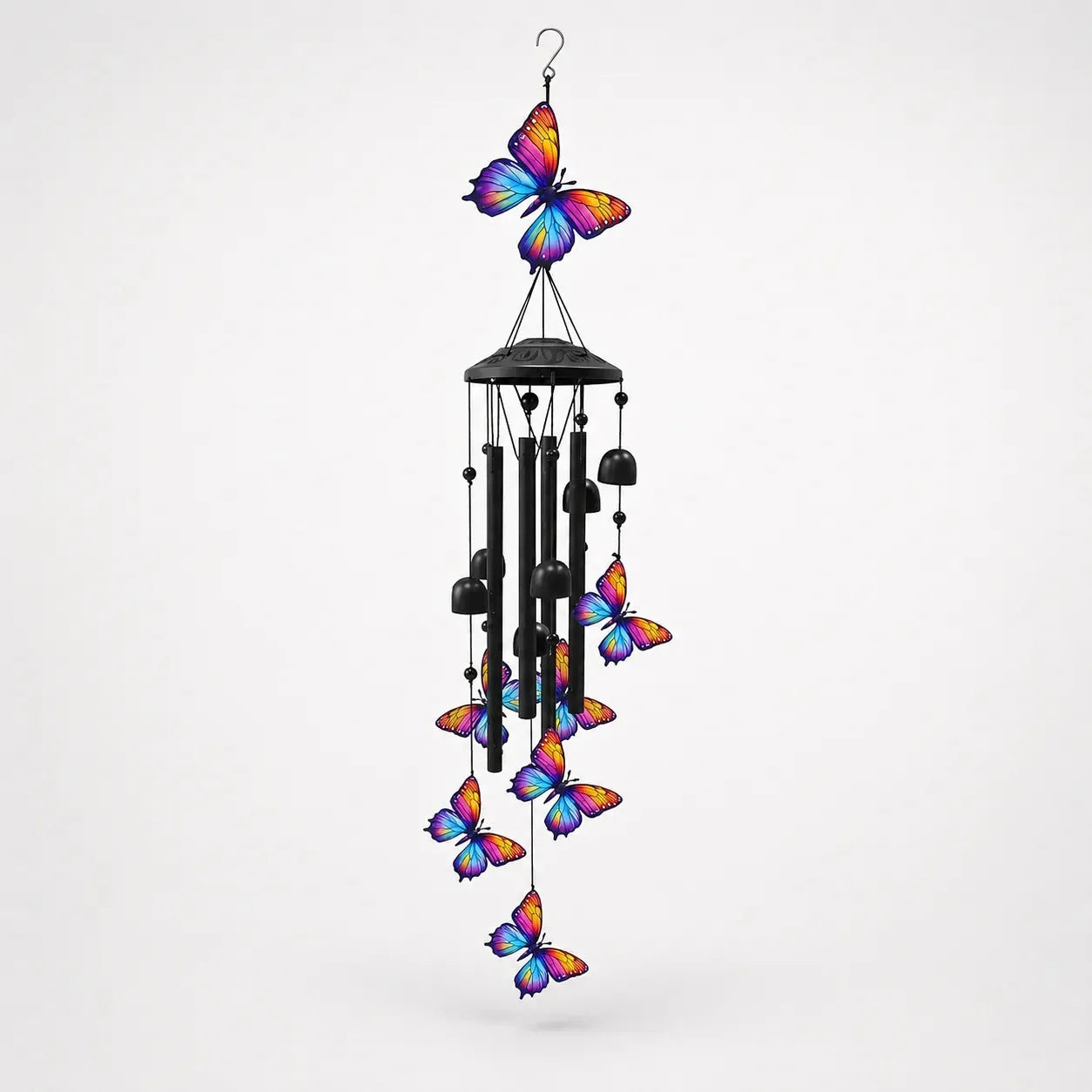 Campanello eolico con colibrì arcobaleno per giardino, patio e portico