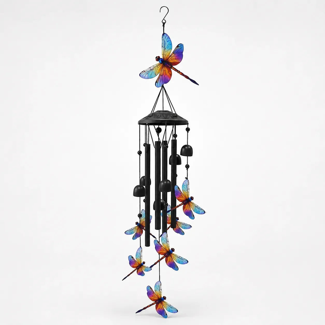 Campanello eolico con colibrì arcobaleno per giardino, patio e portico