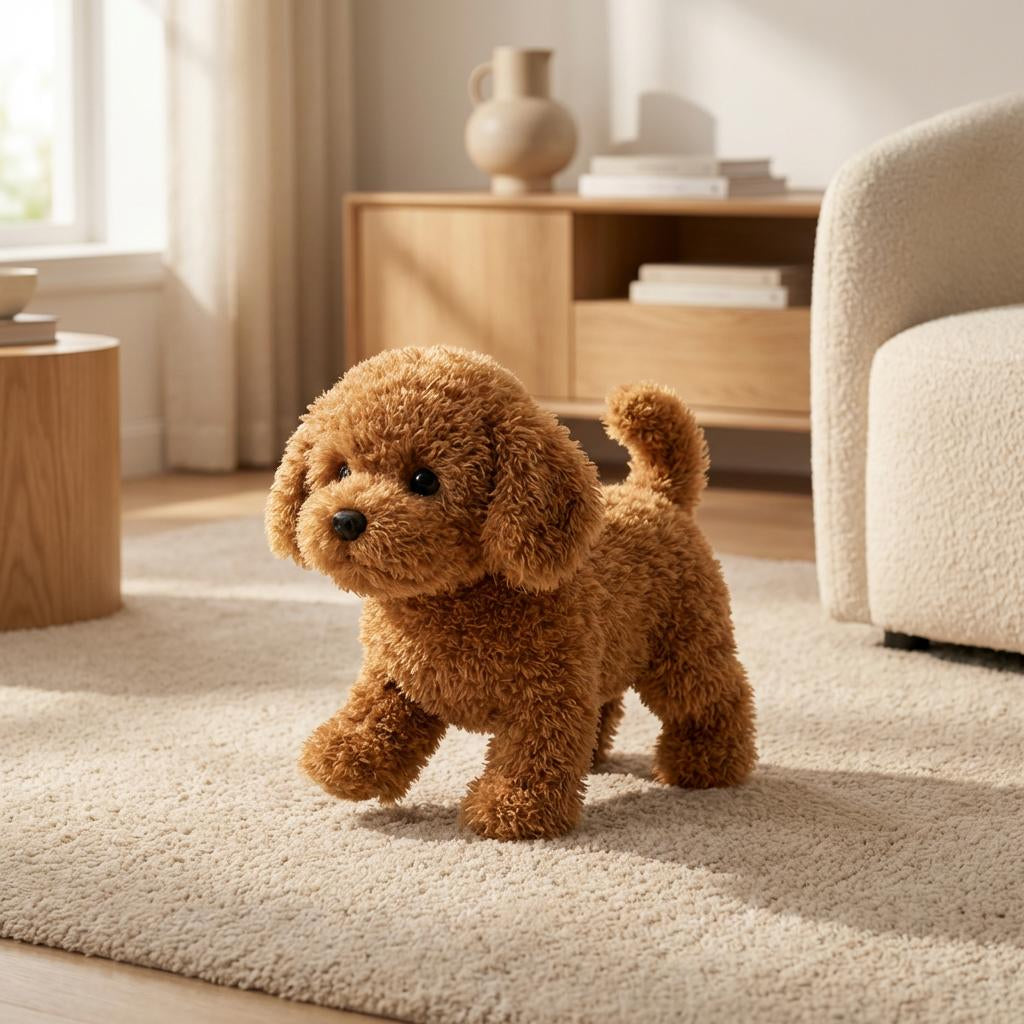 Cane di peluche interattivo e realistico per bambini