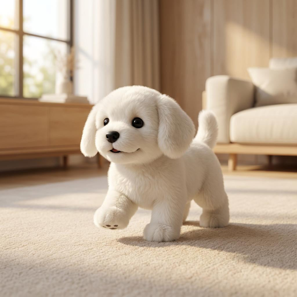 Cane di peluche interattivo e realistico per bambini