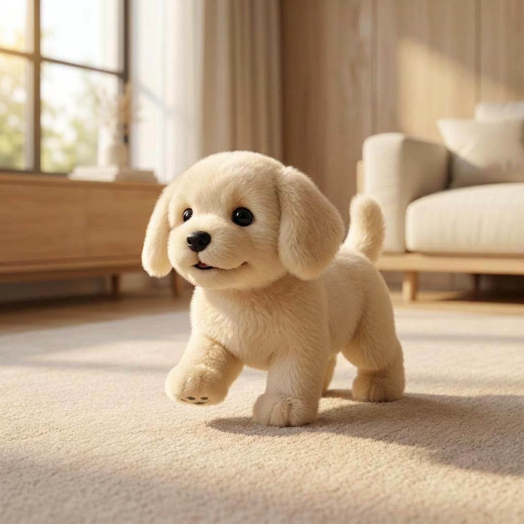 Cane di peluche interattivo e realistico per bambini