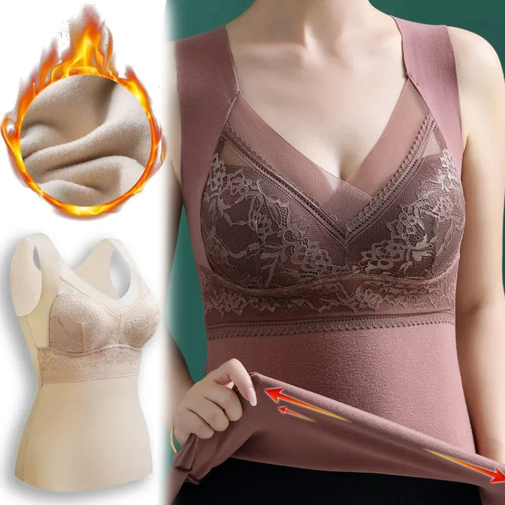Canotta termica con reggiseno integrato