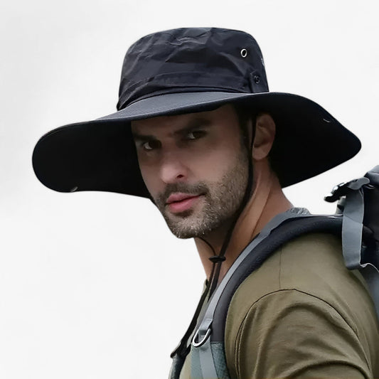 Cappello da Esterno a Tesa Larga con Protezione UV