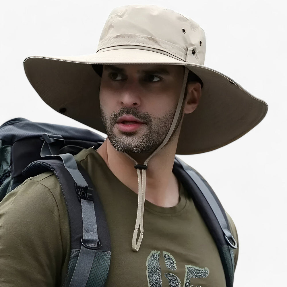 Cappello da Esterno a Tesa Larga con Protezione UV