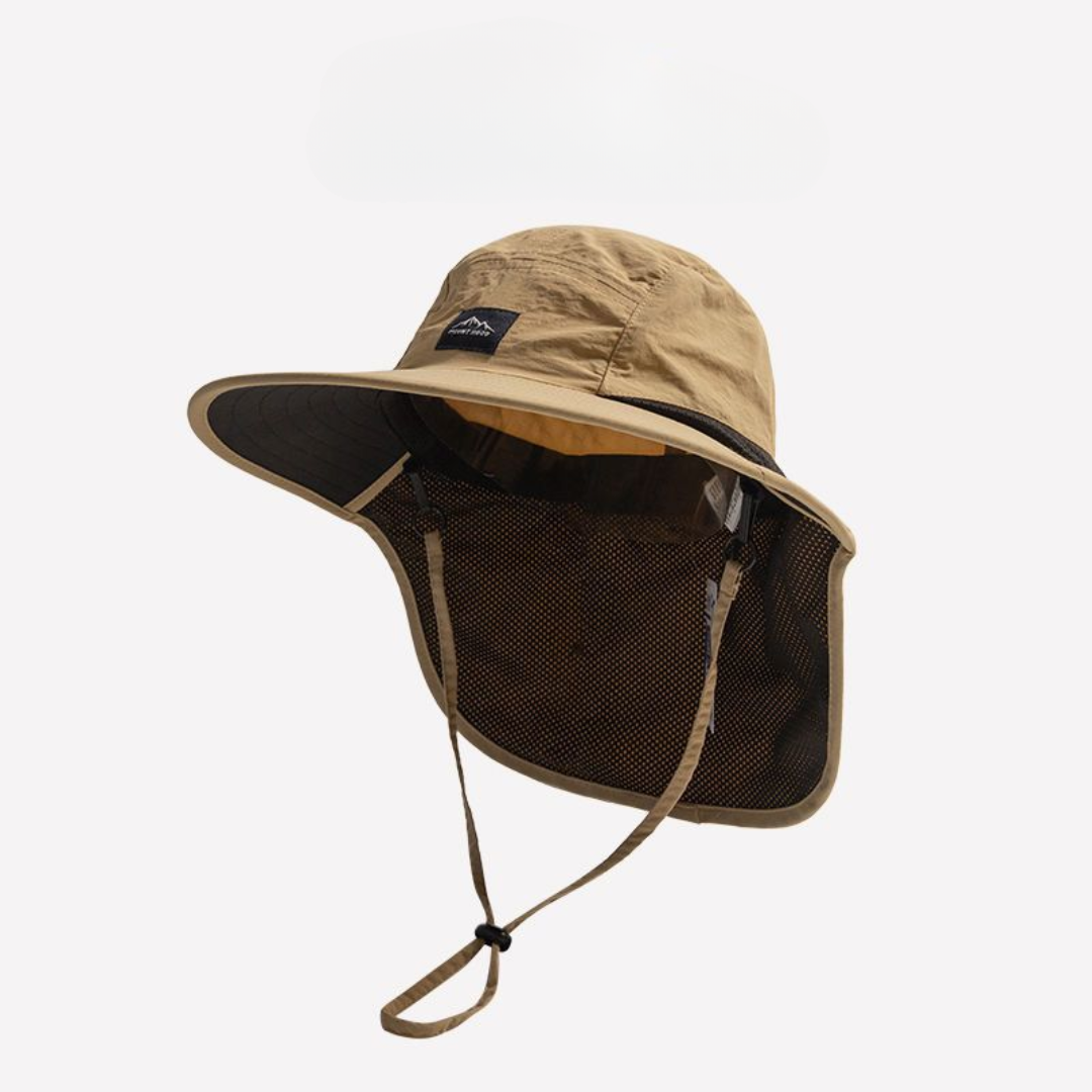 Cappello da sole a tesa larga con protezione per il collo