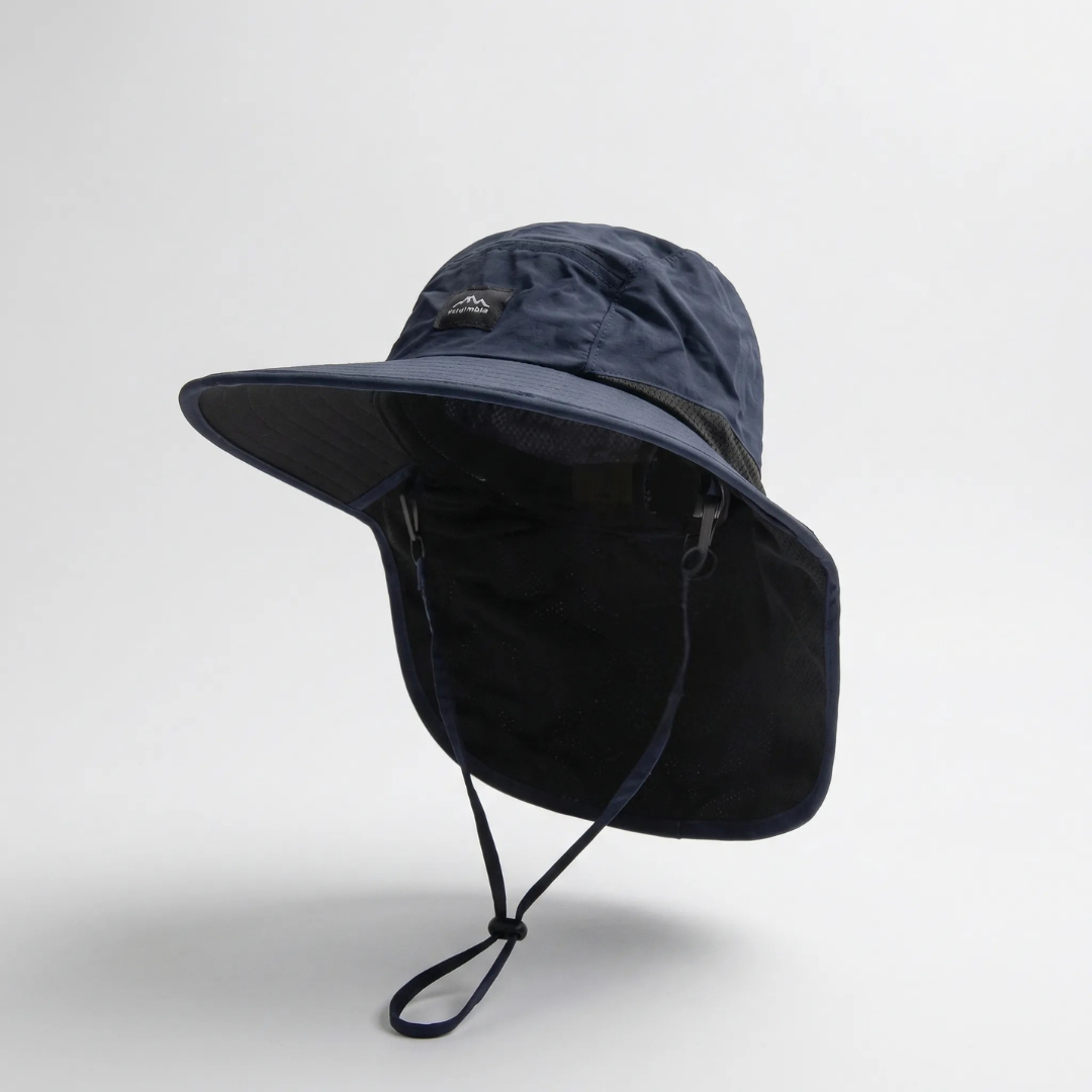 Cappello da sole a tesa larga con protezione per il collo