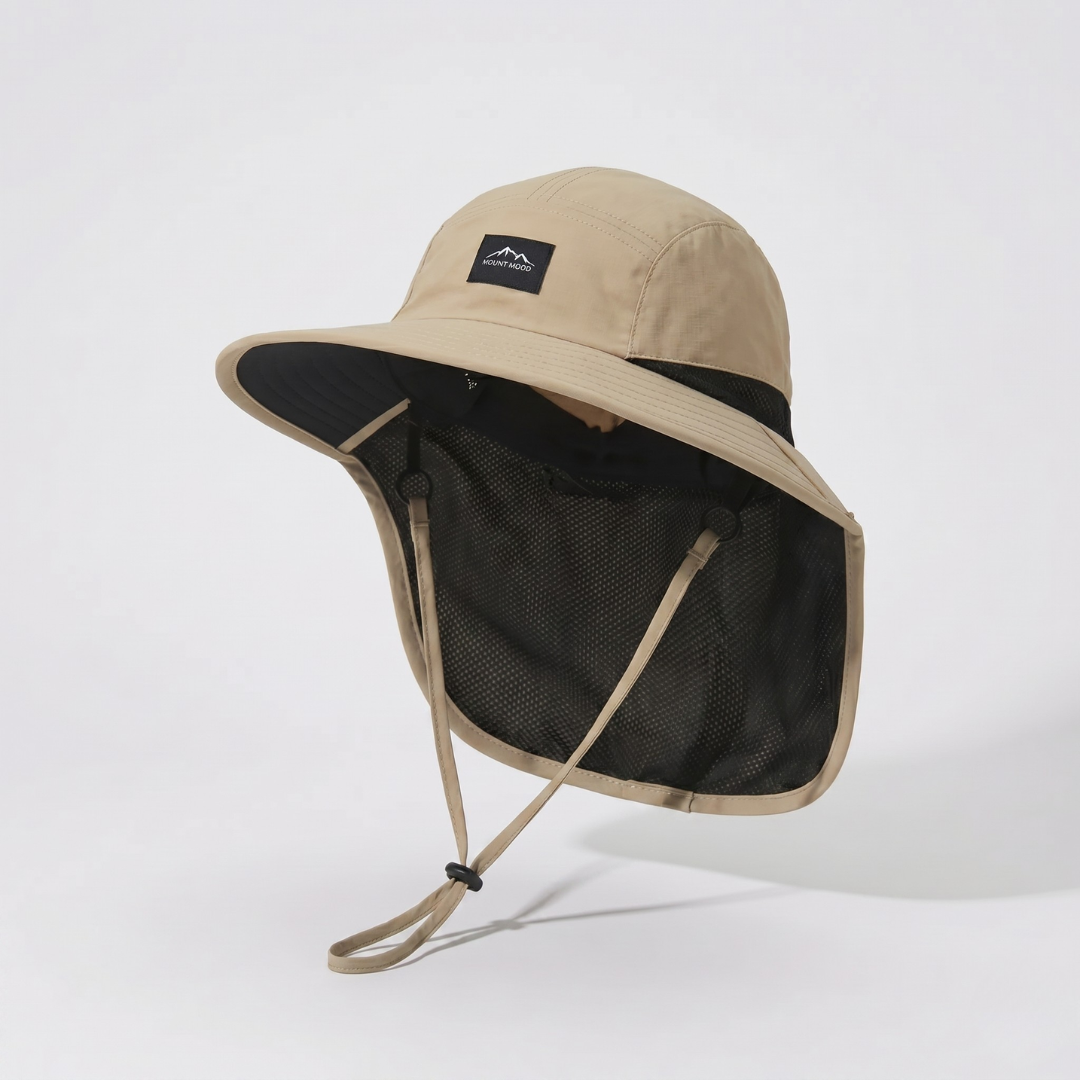 Cappello da sole a tesa larga con protezione per il collo