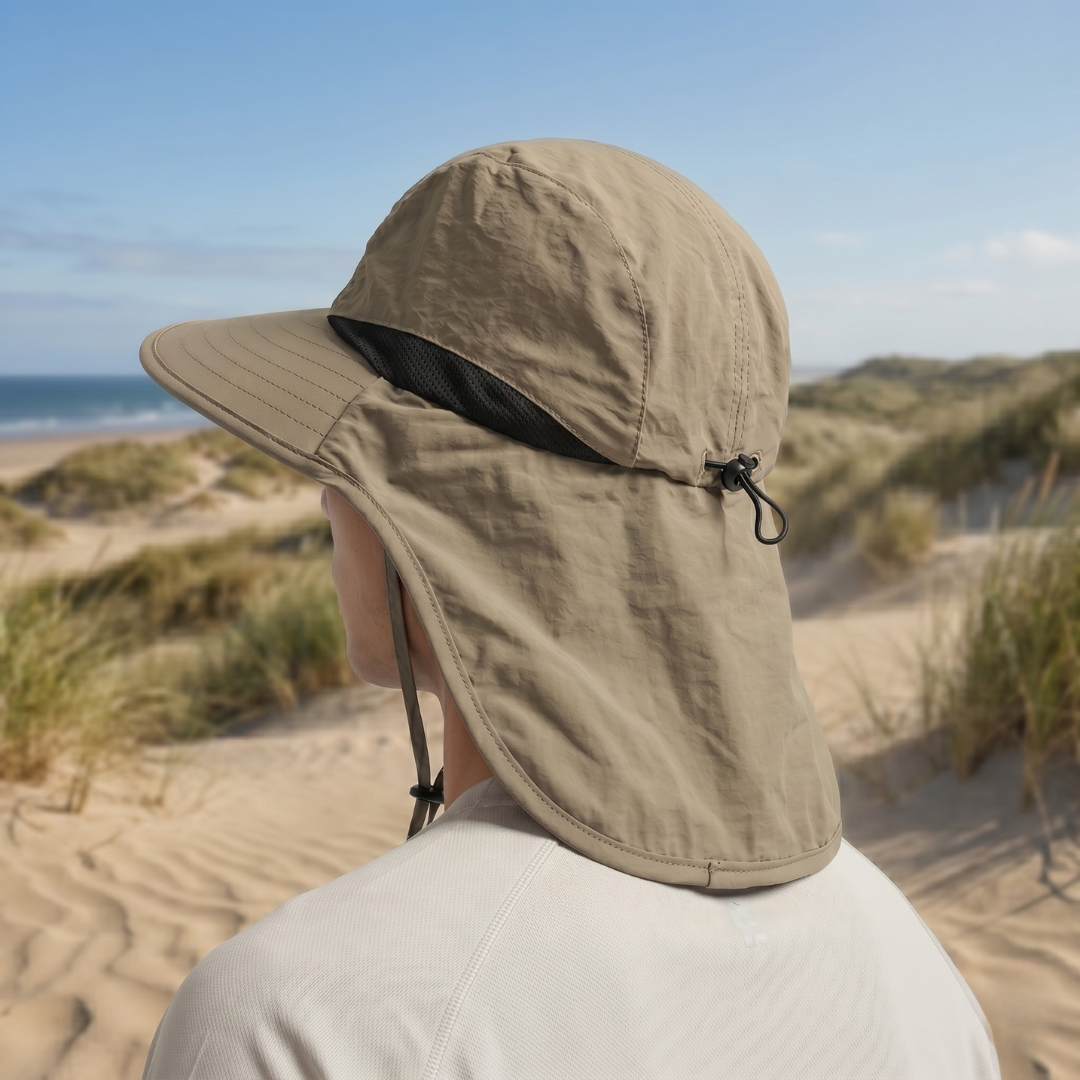 Cappello da sole a tesa larga con protezione per il collo