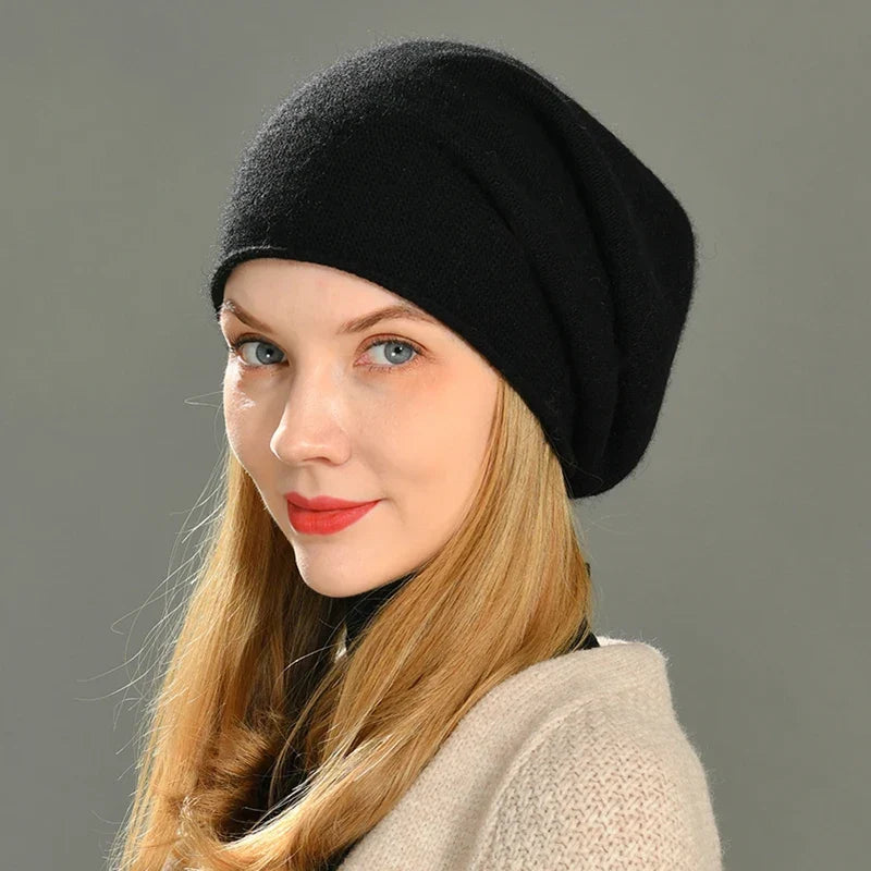 Cappello in lana e cashmere
