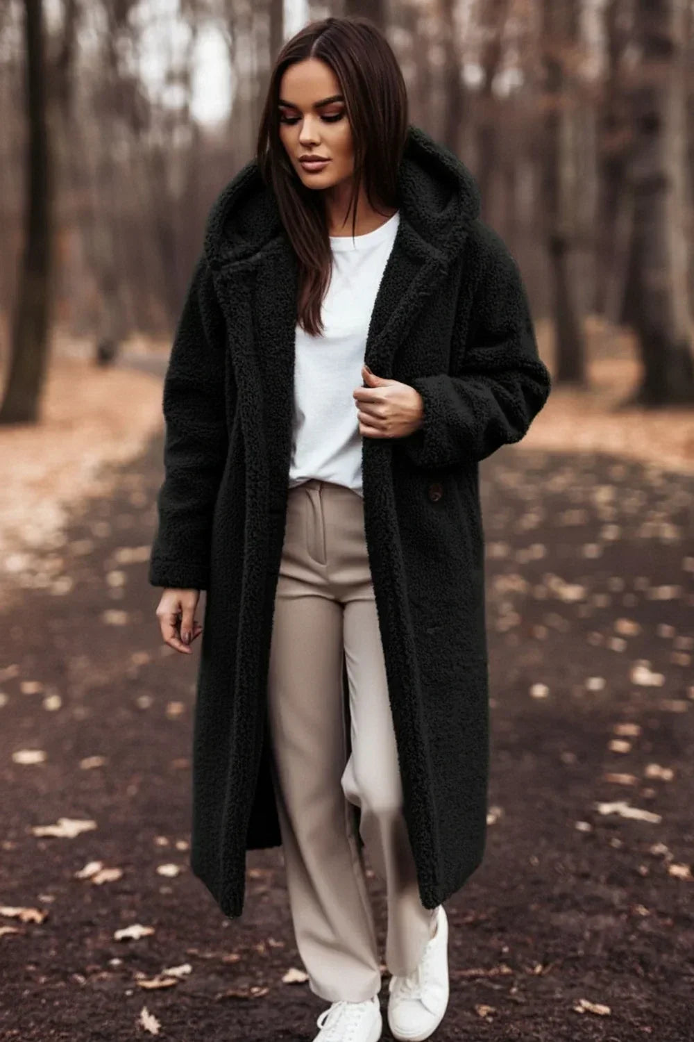 Cappotto con cappuccio