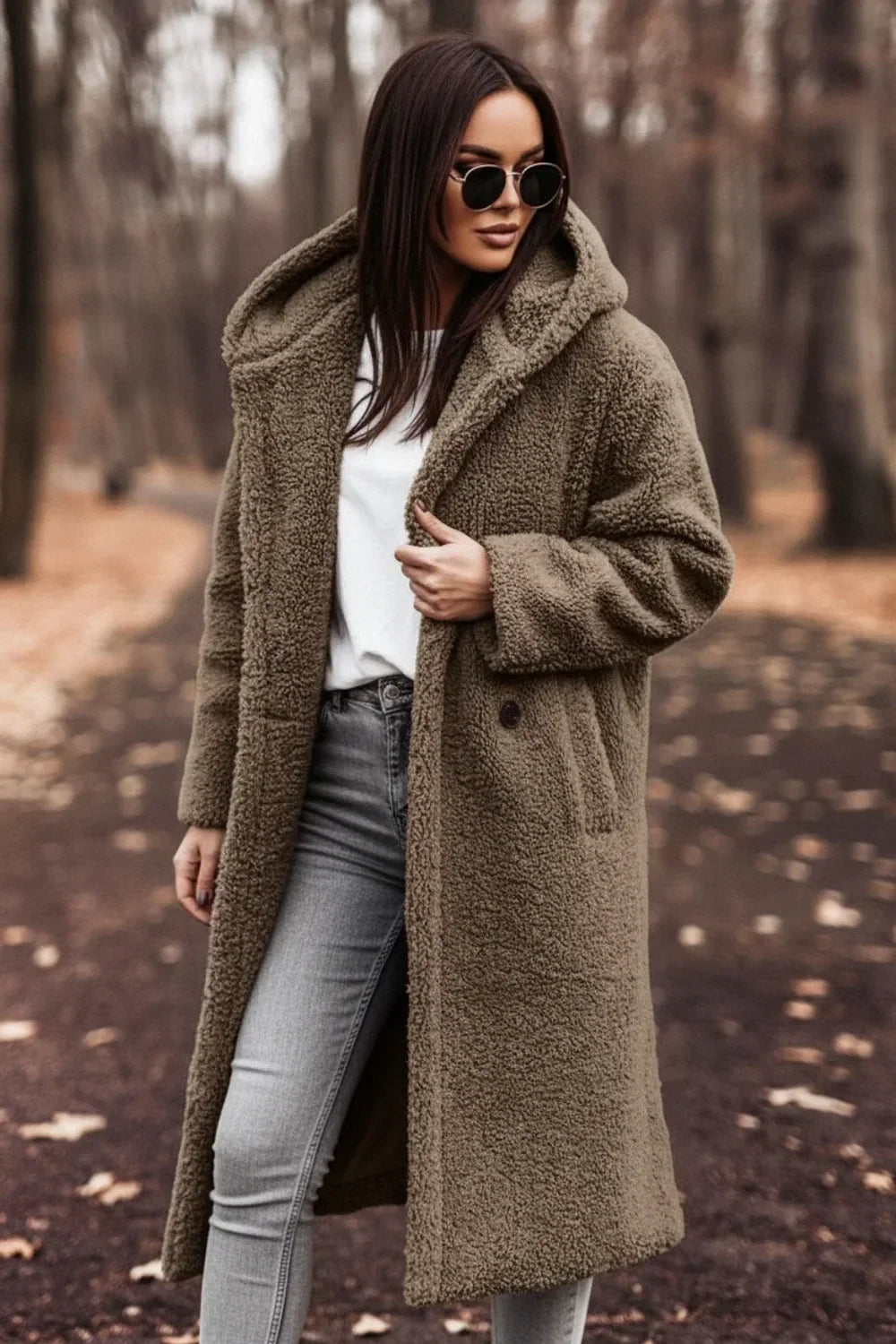 Cappotto con cappuccio
