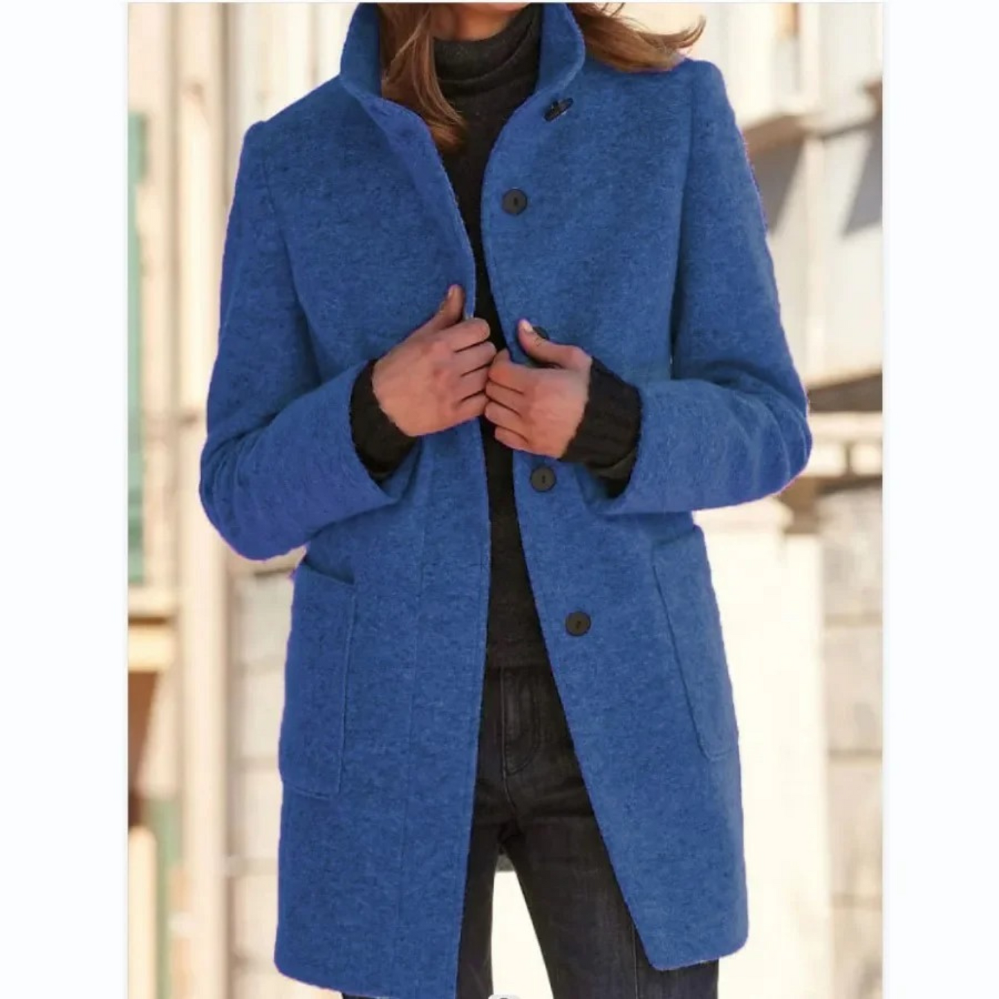 Cappotto da Donna Antivento con Collo Alto