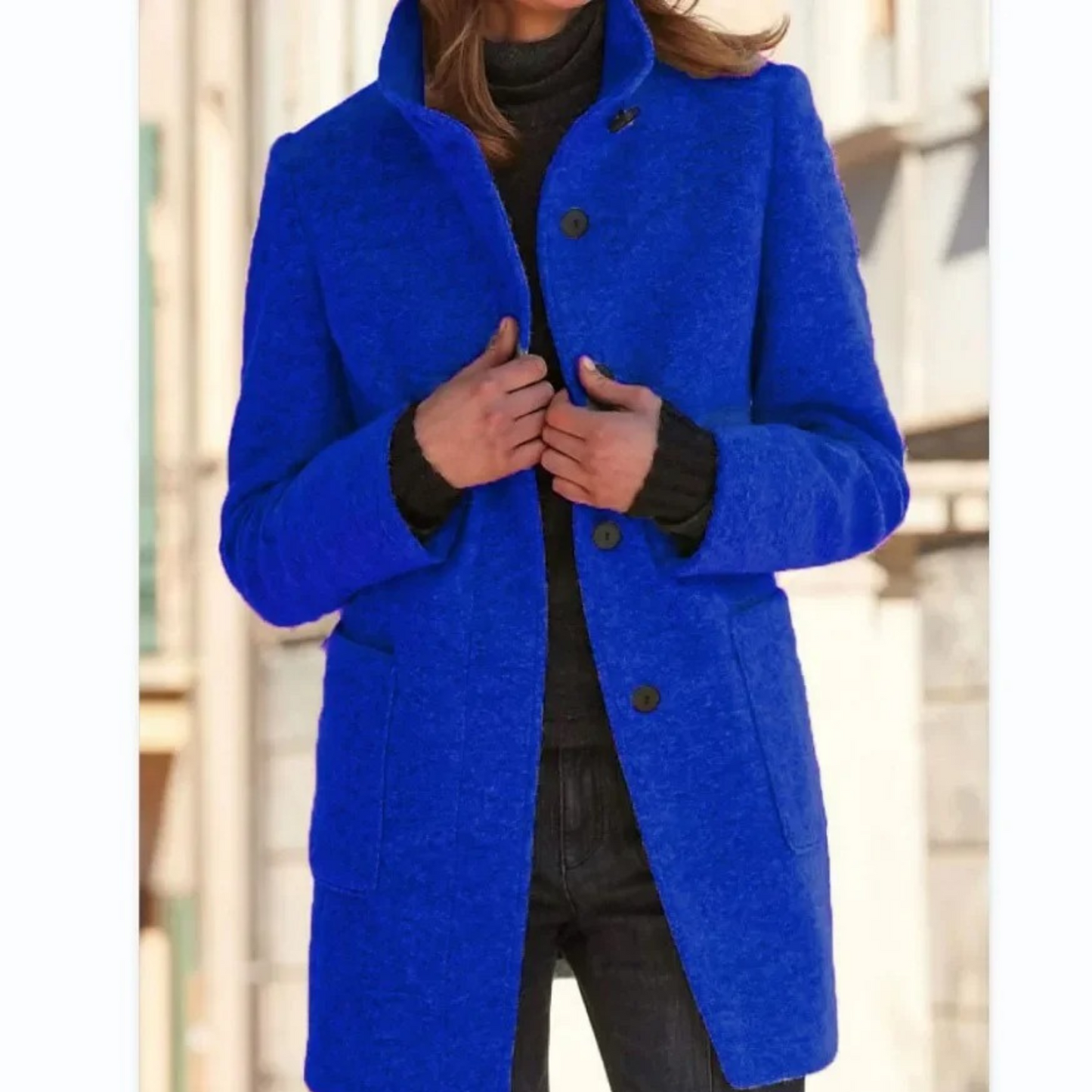 Cappotto da Donna Antivento con Collo Alto