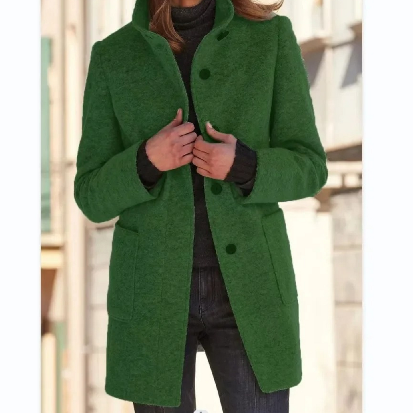 Cappotto da Donna Antivento con Collo Alto