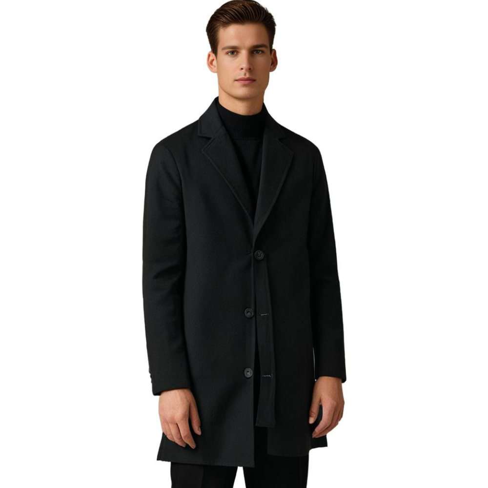 Cappotto da Uomo in Lana – Cappotto Invernale Lungo Classico per Look Eleganti o Casual