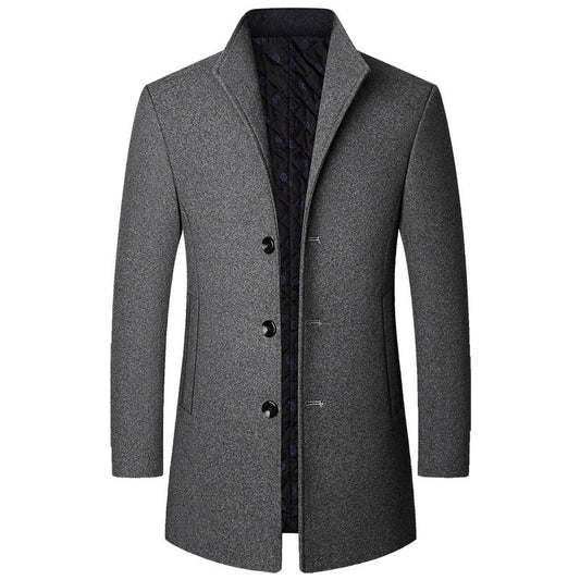 Cappotto Elegante in Tessuto Lussuoso e Imbottito
