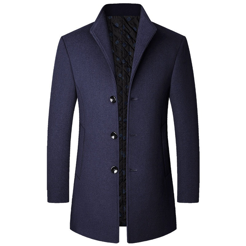 Cappotto Elegante in Tessuto Lussuoso e Imbottito