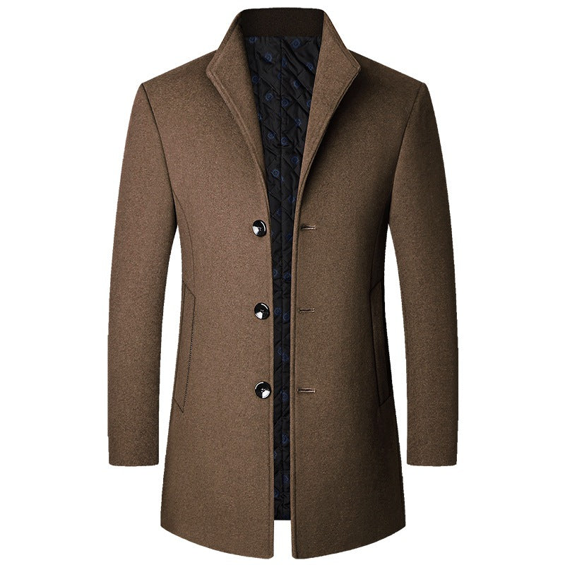 Cappotto Elegante in Tessuto Lussuoso e Imbottito
