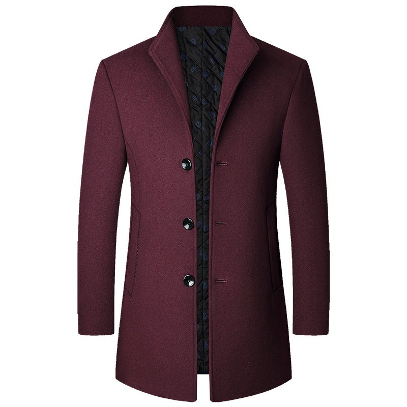 Cappotto Elegante in Tessuto Lussuoso e Imbottito