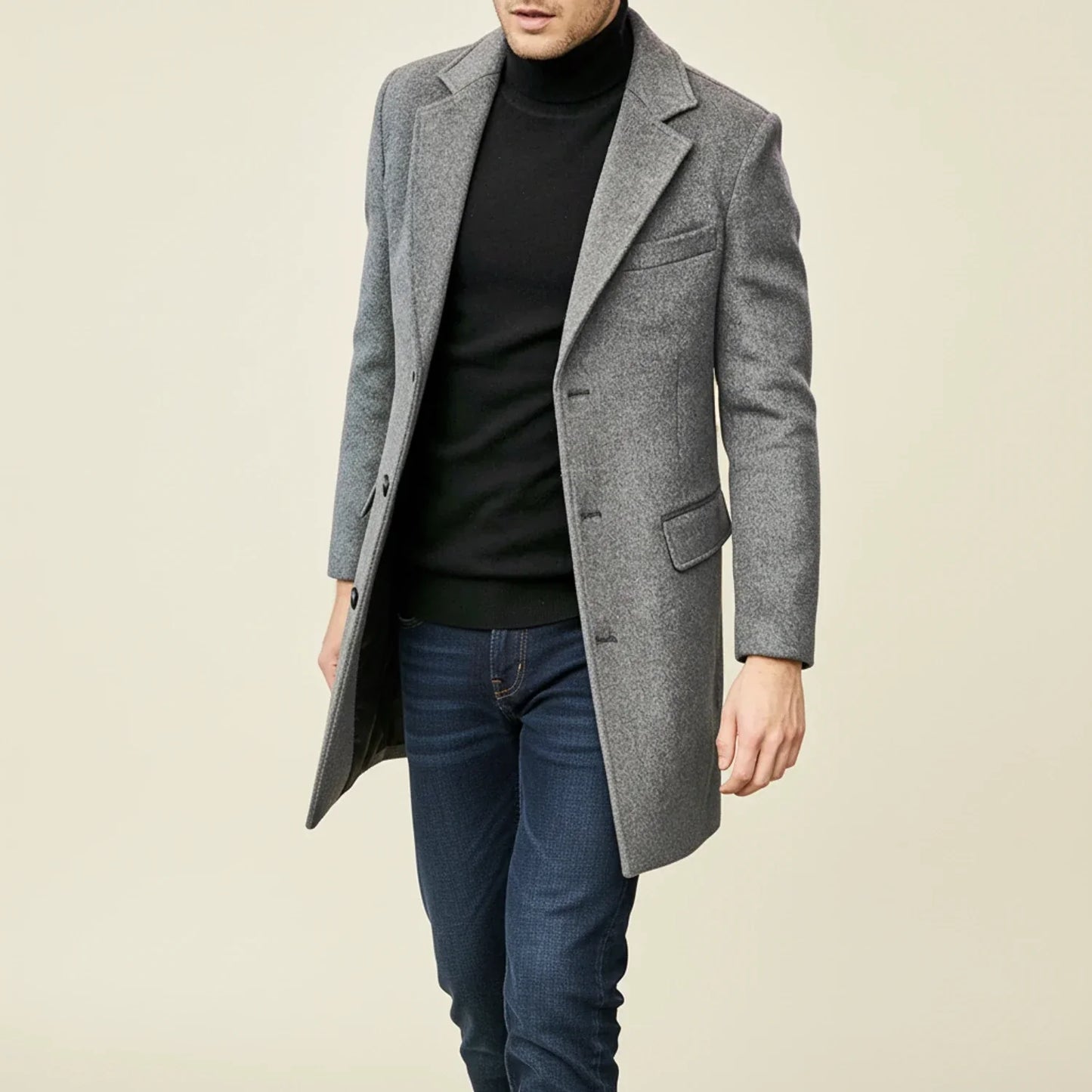Cappotto Lungo Classico Invernale da Uomo
