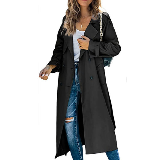 Cappotto Lungo Doppiopetto da Donna