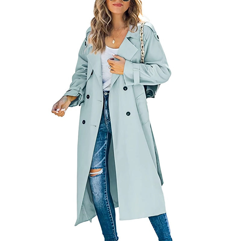 Cappotto Lungo Doppiopetto da Donna