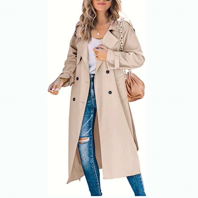 Cappotto Lungo Doppiopetto da Donna