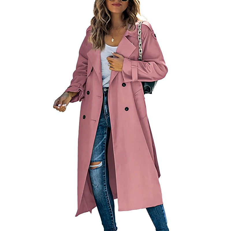 Cappotto Lungo Doppiopetto da Donna