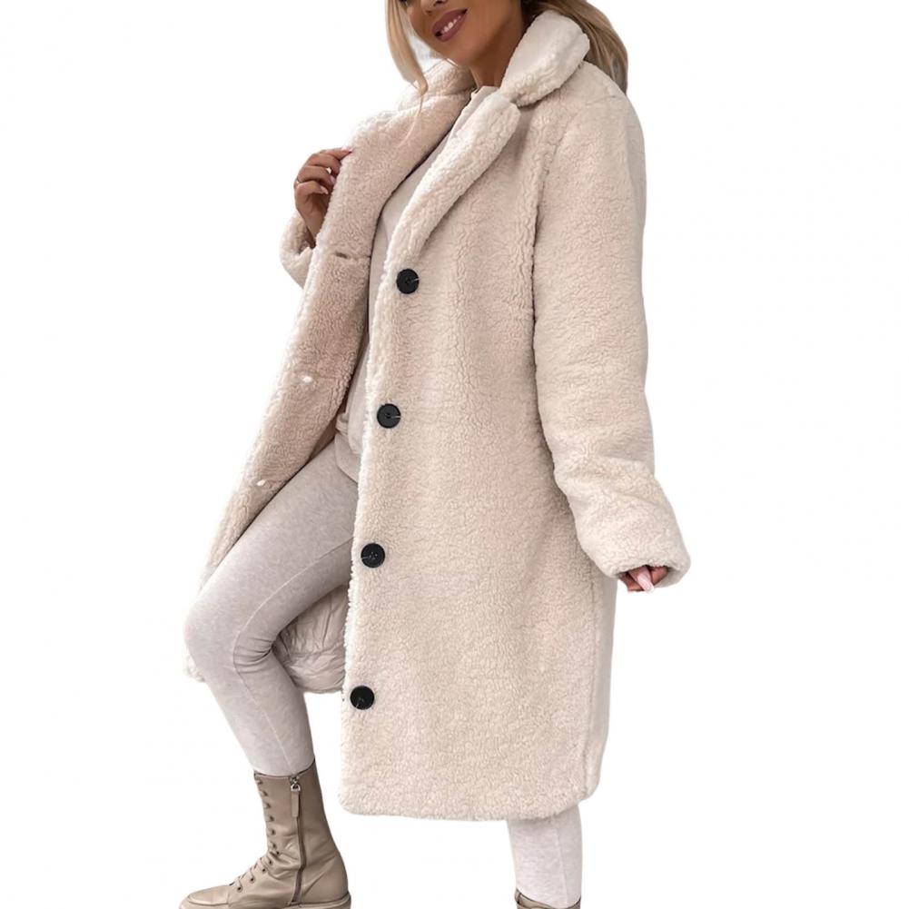 Cappotto lungo invernale Teddy da donna