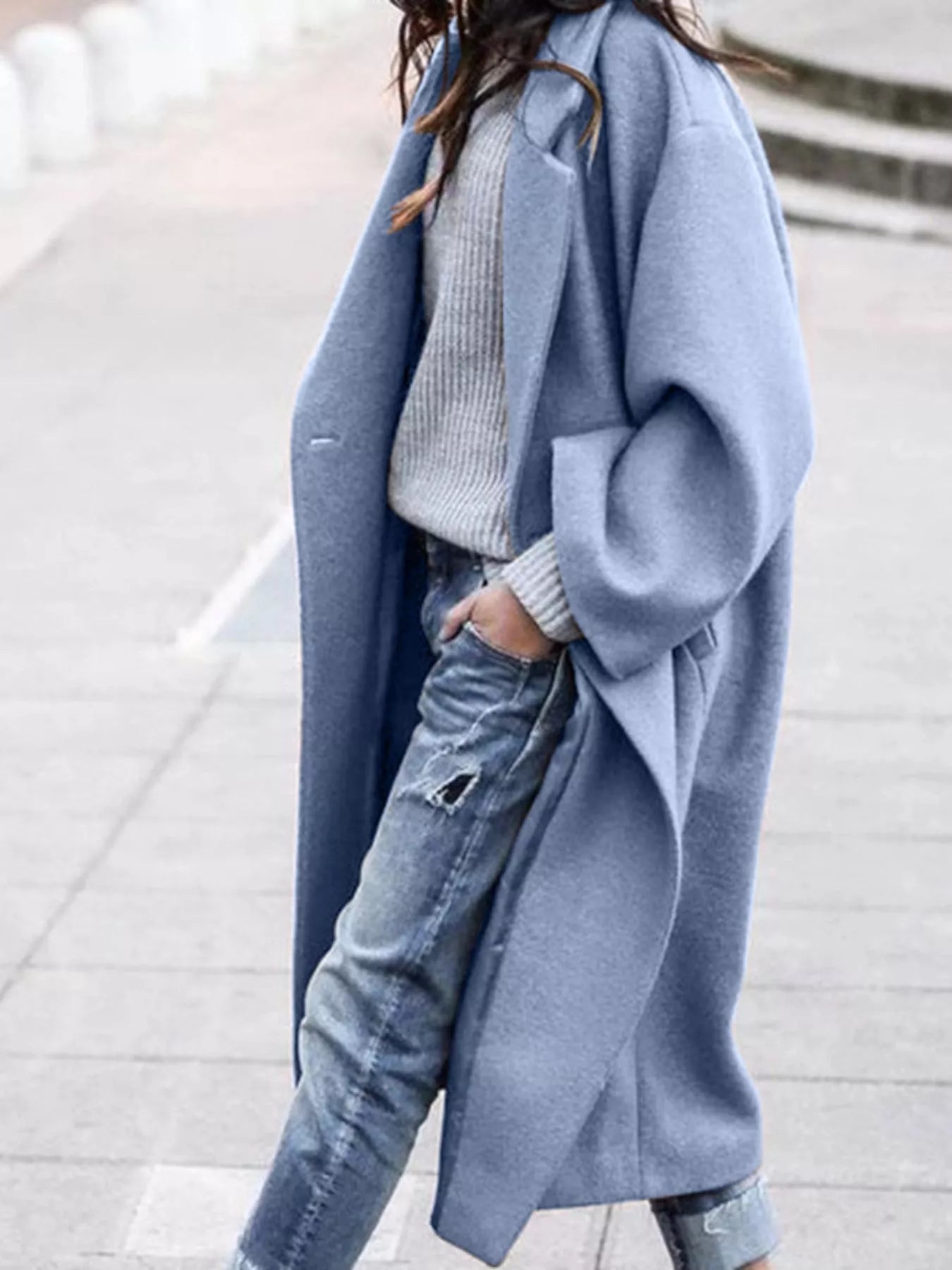 Cappotto lungo oversized da donna