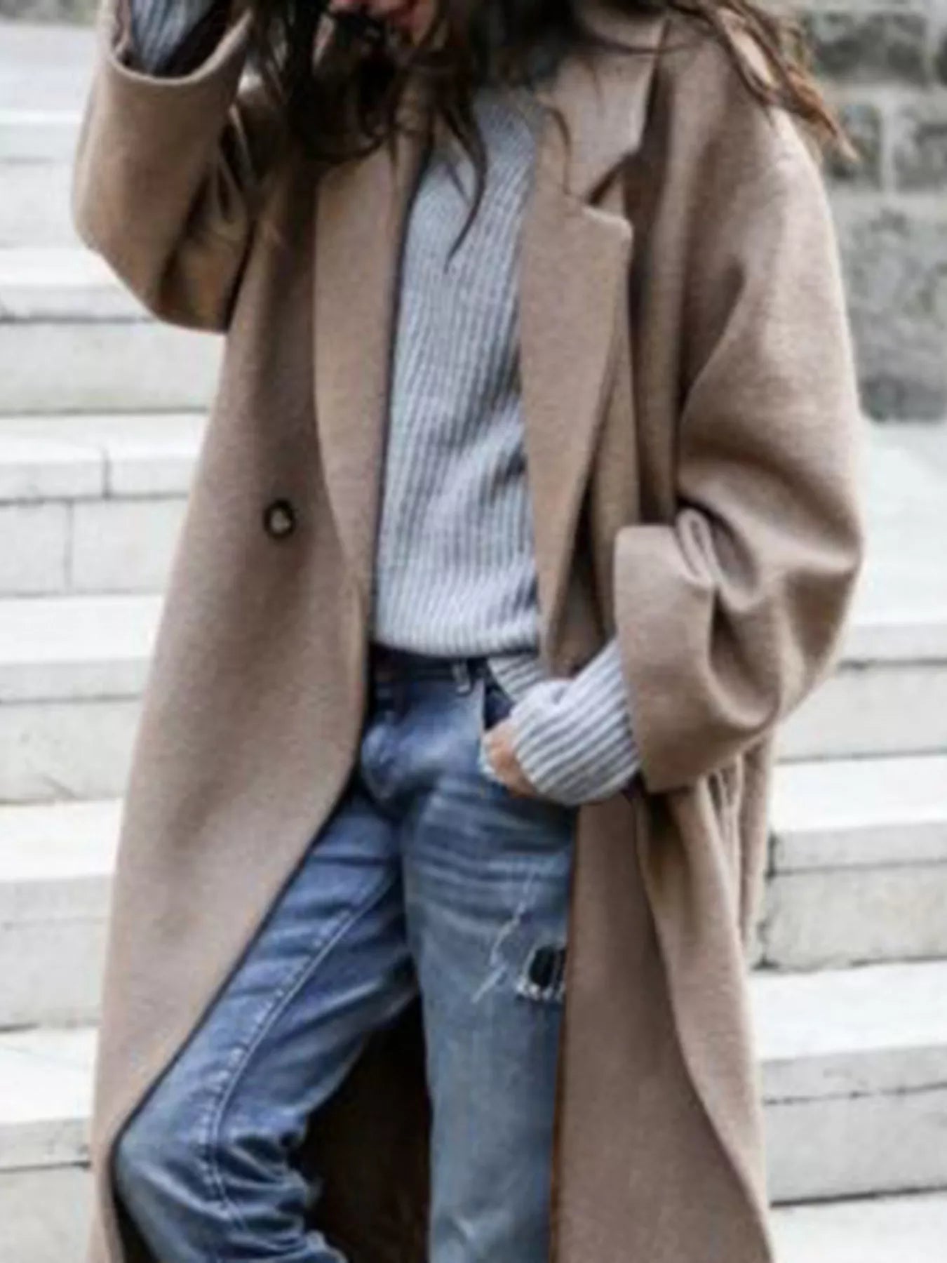 Cappotto lungo oversized da donna