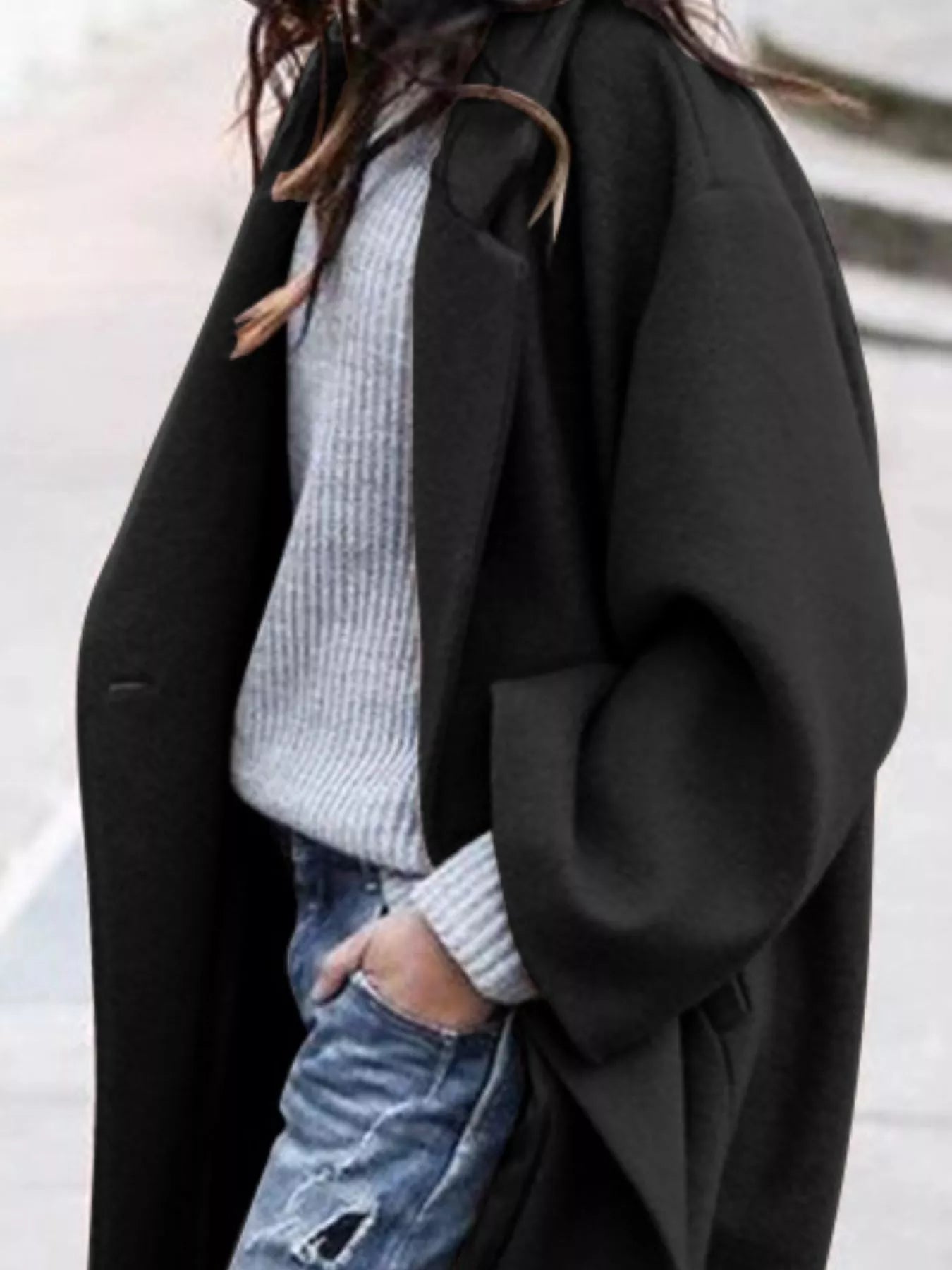 Cappotto lungo oversized da donna