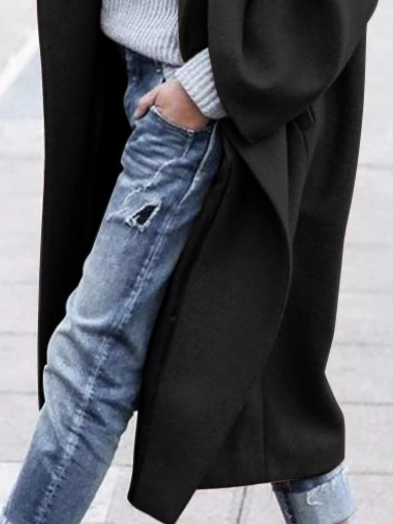 Cappotto lungo oversized da donna