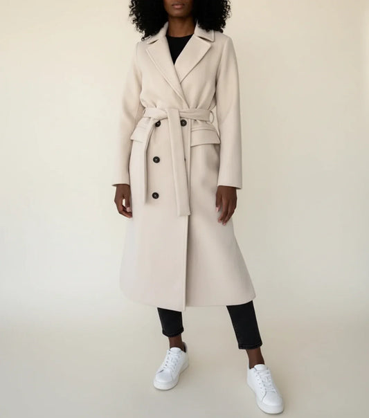 Cappotto Midi Invernale da Donna con Cintura