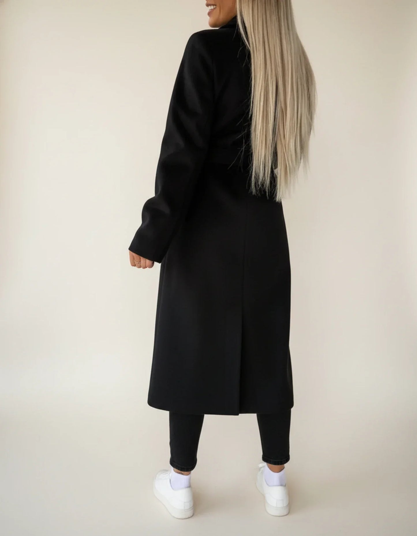 Cappotto Midi Invernale da Donna con Cintura