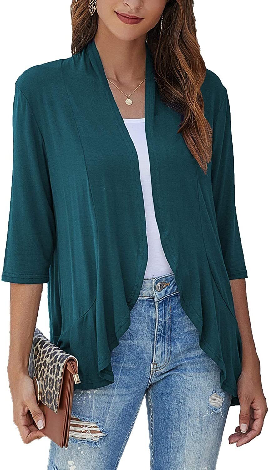 Cardigan aperto drappeggiato