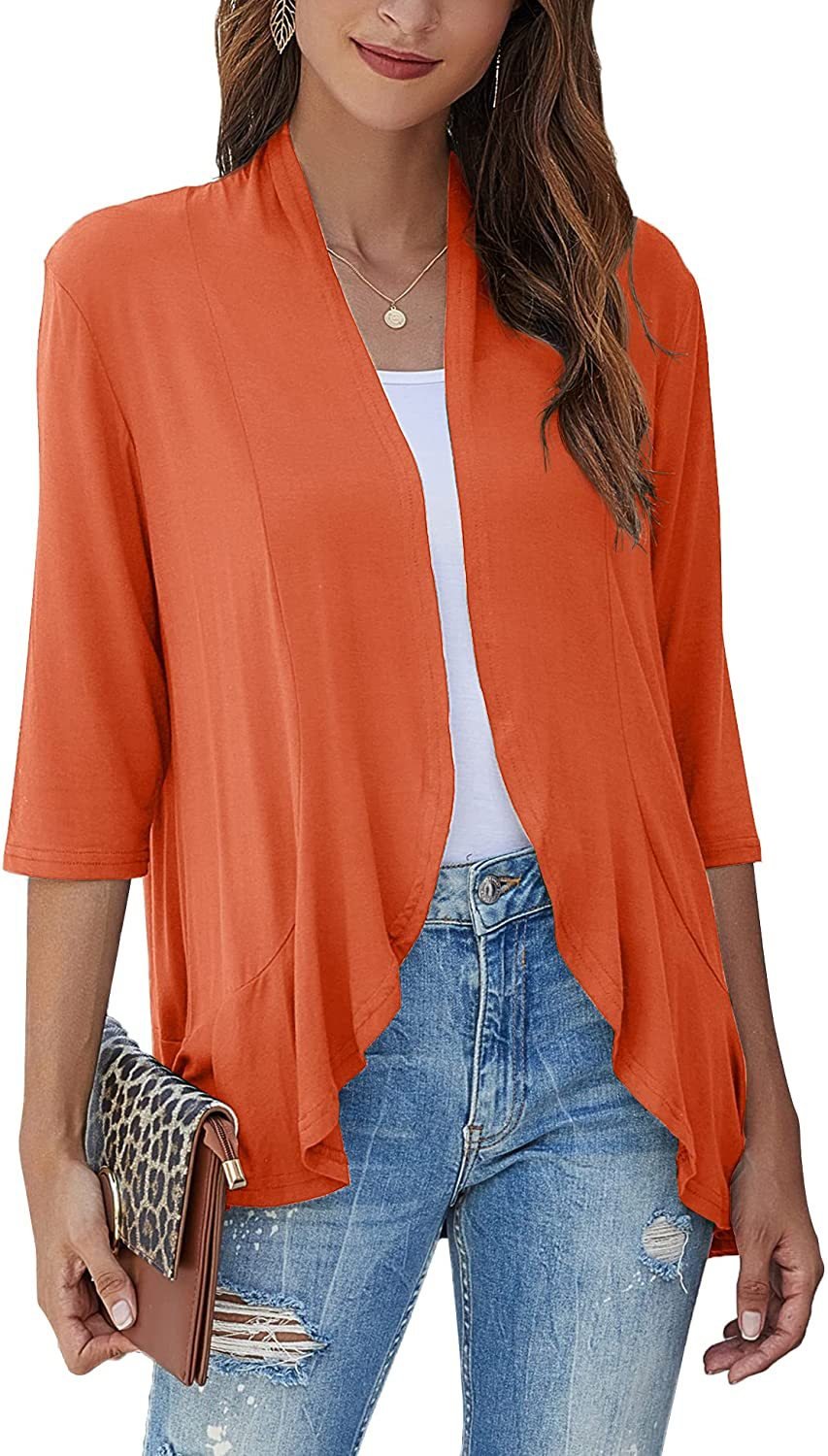 Cardigan aperto drappeggiato