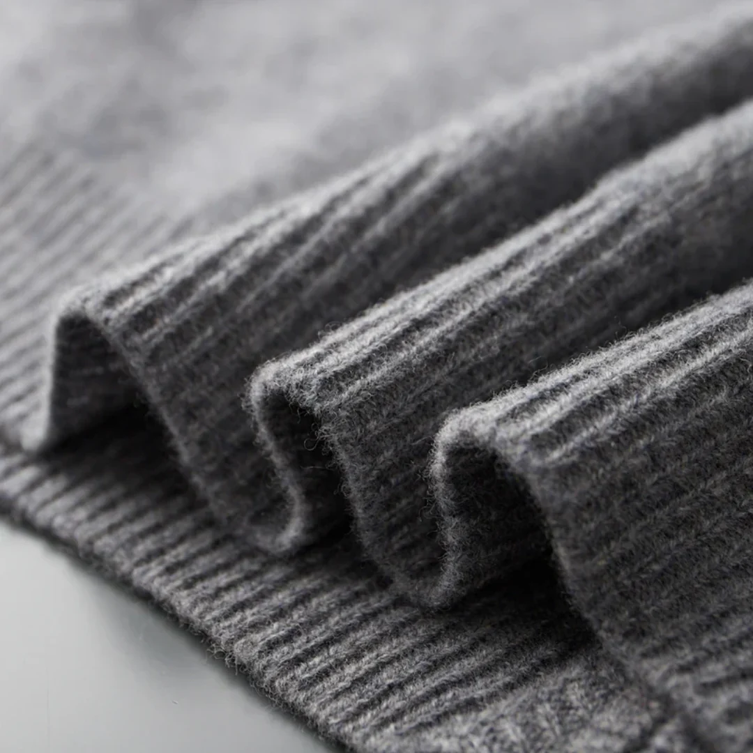 Cardigan classico da uomo in maglia di lana