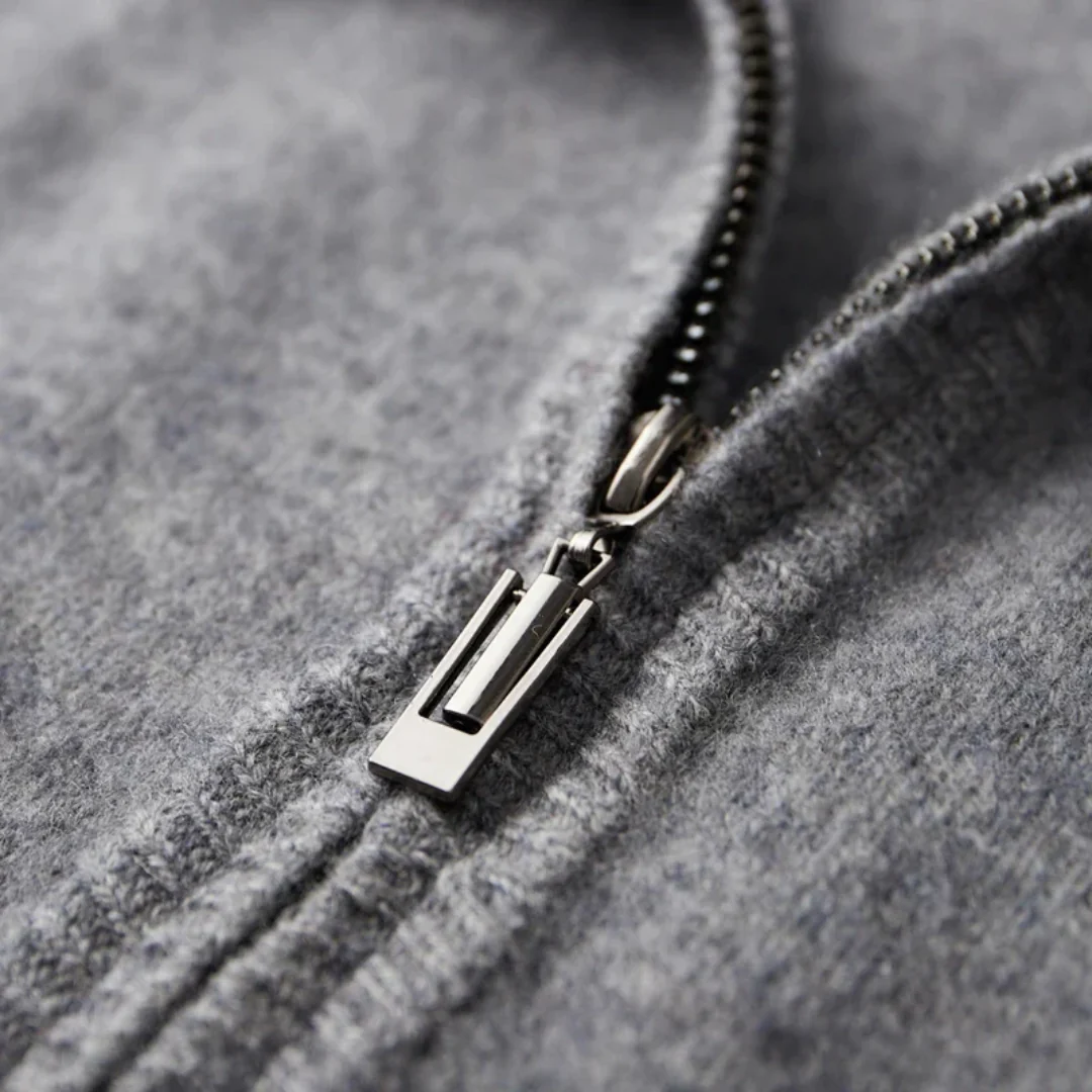 Cardigan classico da uomo in maglia di lana