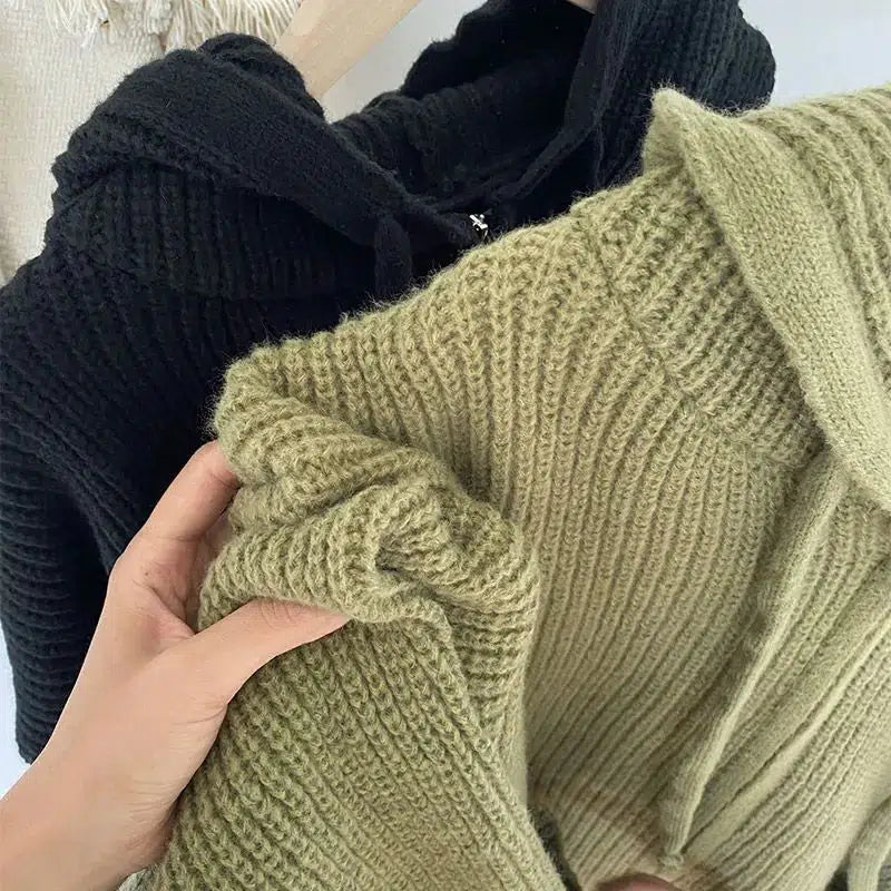 Cardigan da Donna in Maglia con Cerniera