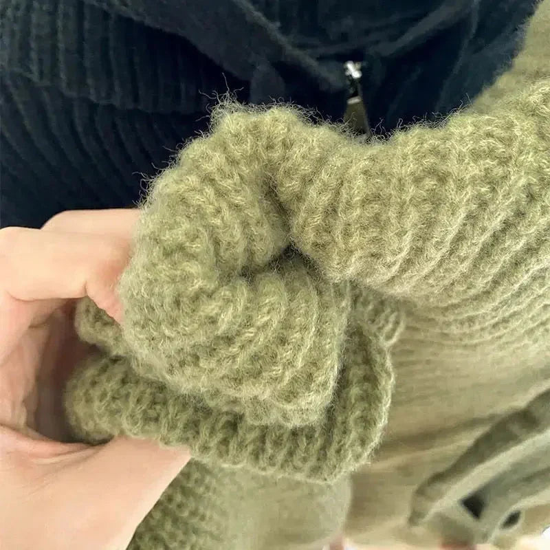 Cardigan da Donna in Maglia con Cerniera