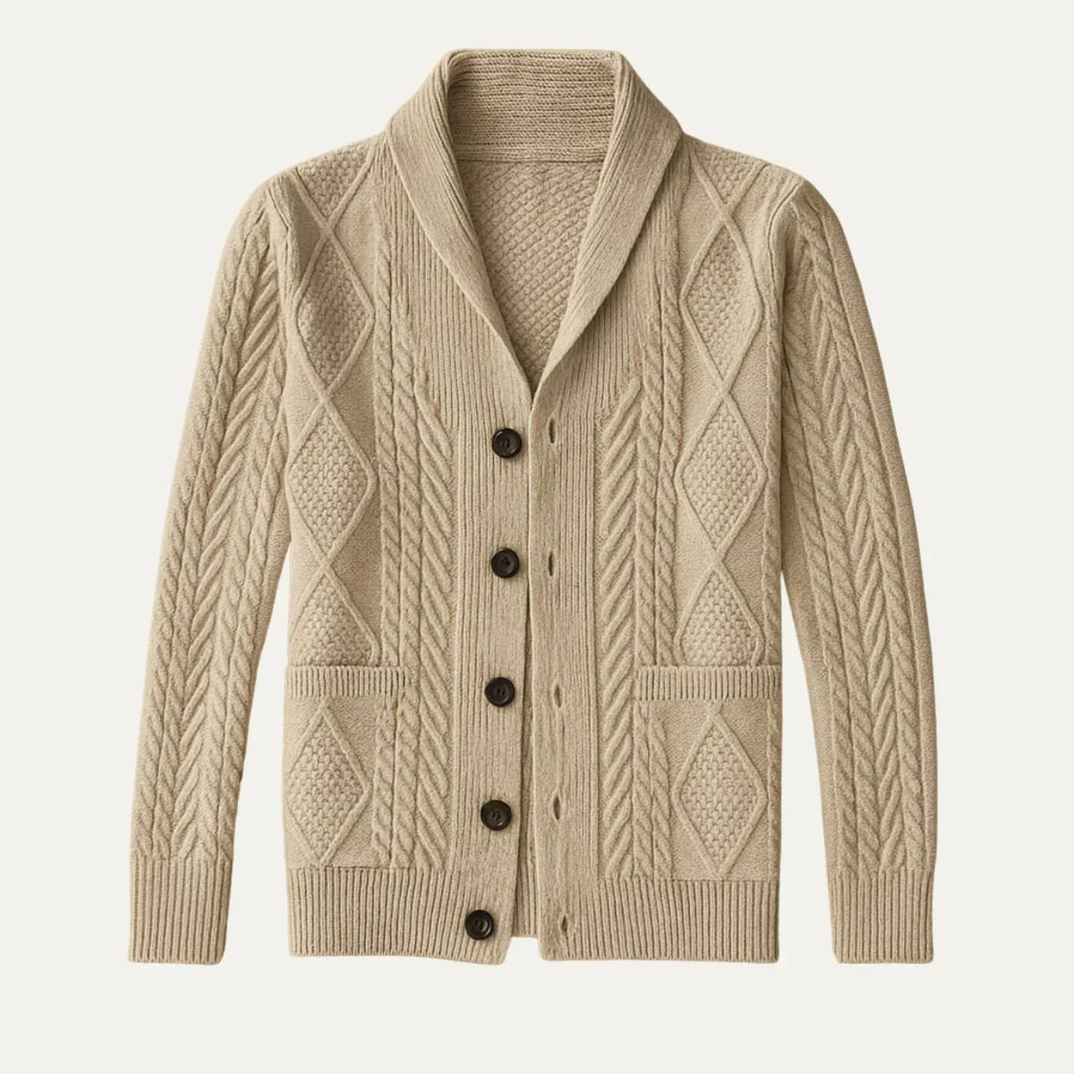 Cardigan da Uomo Vestibilità Comoda