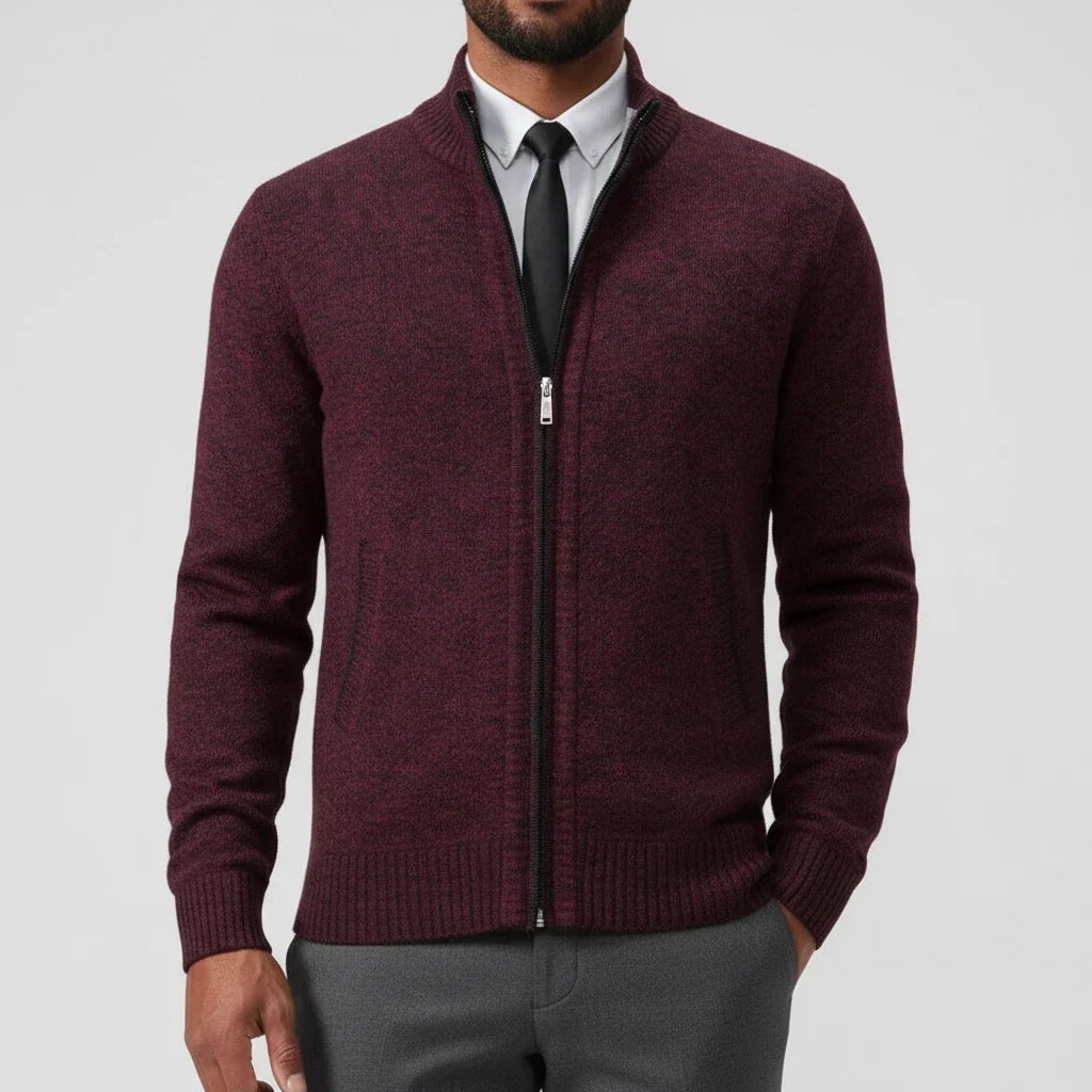 Cardigan in Maglia da Uomo con Zip