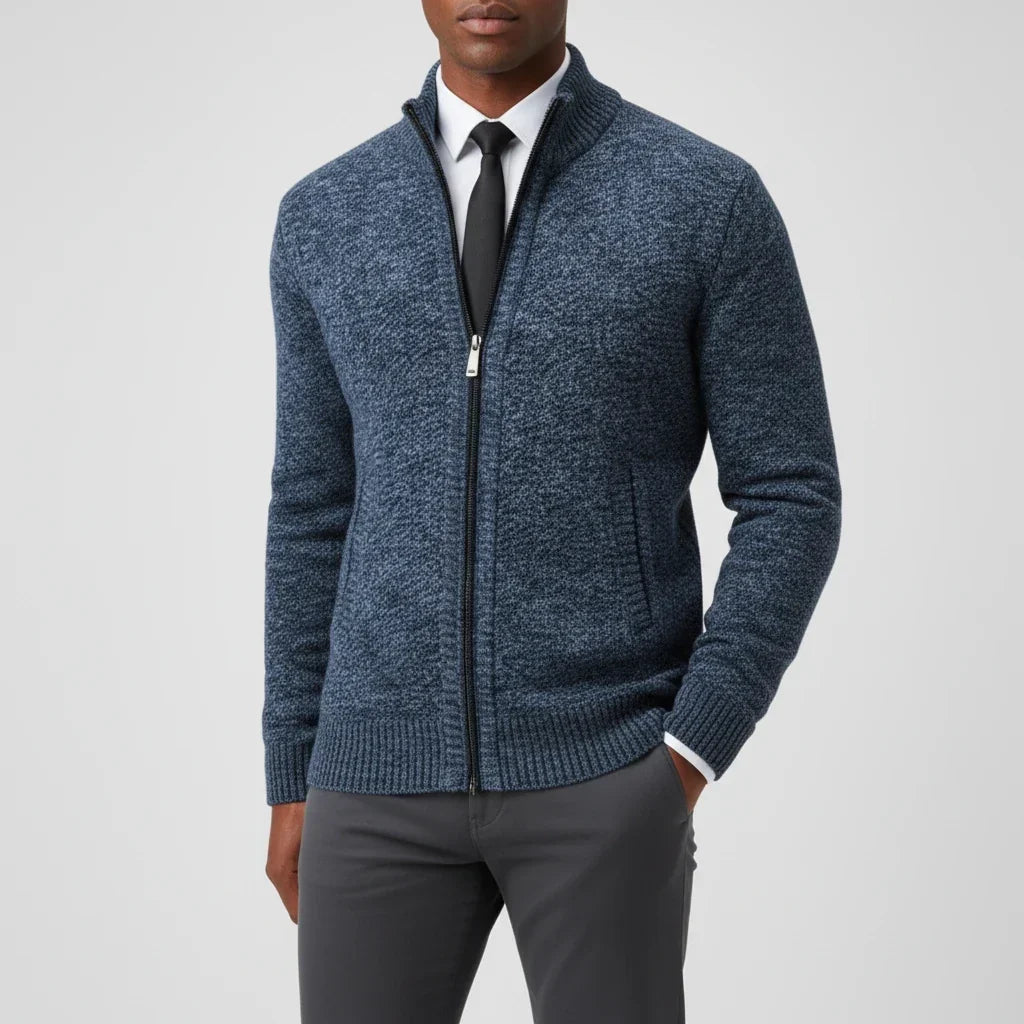 Cardigan in Maglia da Uomo con Zip