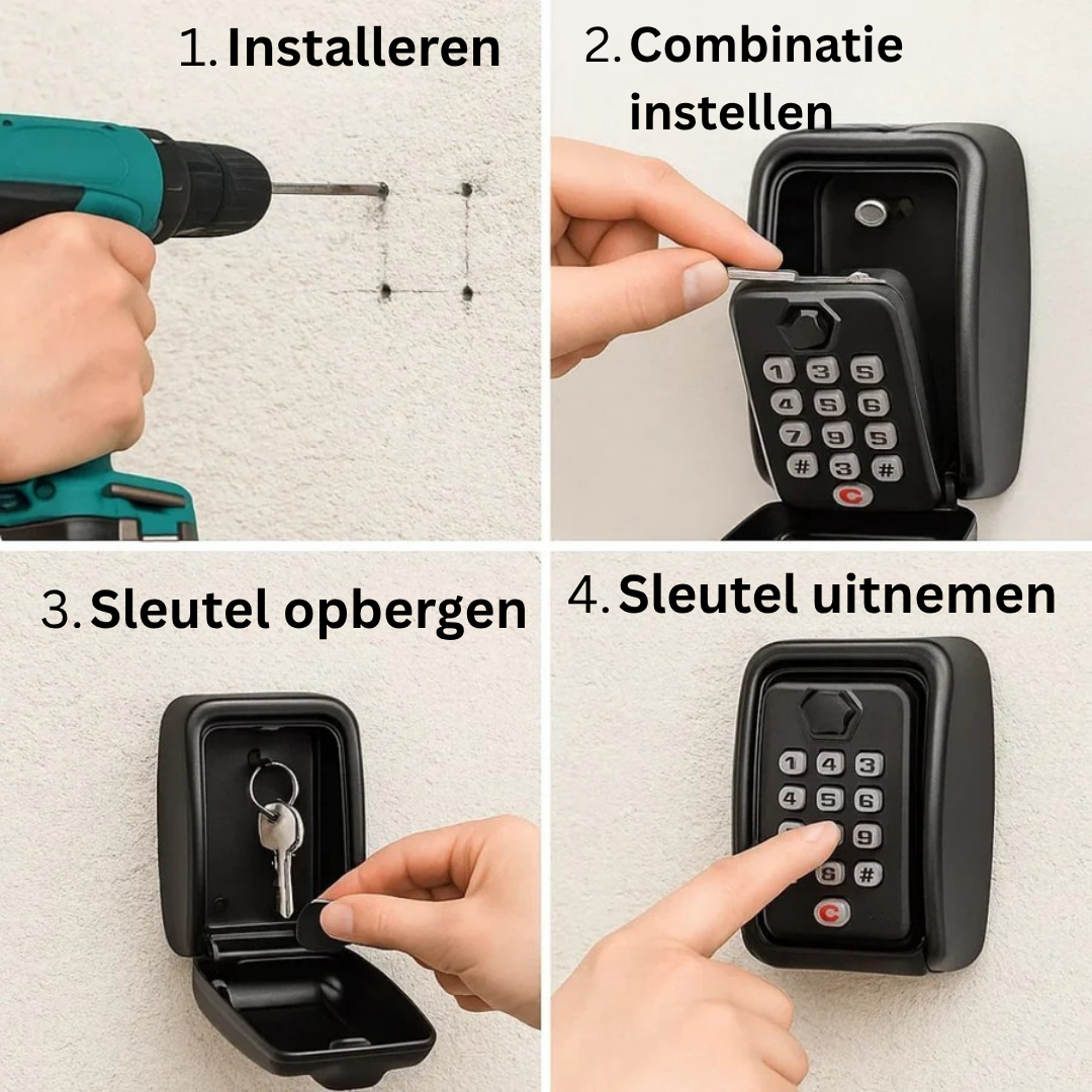 Cassaforte per Chiavi – Per Custodire le Chiavi in Sicurezza con Lucchetto a Combinazione