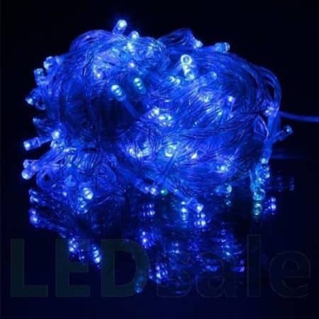 Catena luminosa a LED – 100 LED per interno/esterno 10 metri, bianco caldo, rosso, verde, multicolore o blu