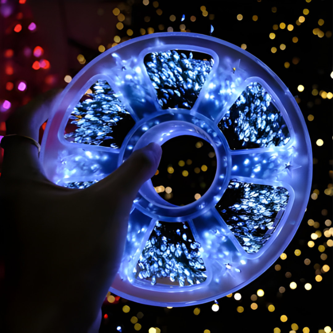 Catena Luminosa a LED con Filo Metallico a Effetto Fuochi d'Artificio