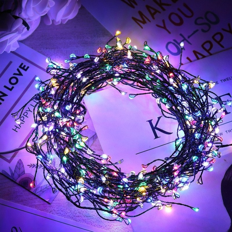 Catena Luminosa a LED con Filo Metallico a Effetto Fuochi d'Artificio