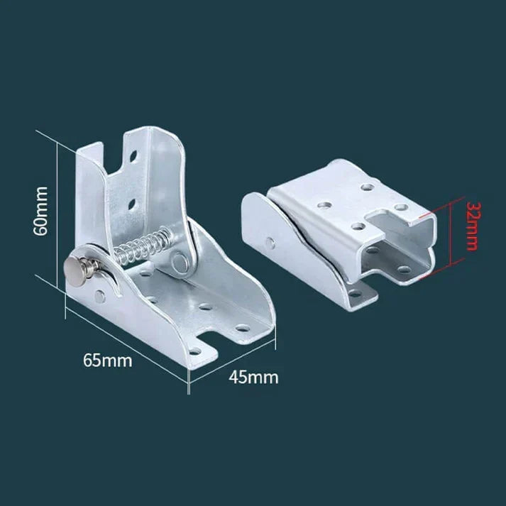 Cerniere pieghevoli autobloccanti in acciaio inox